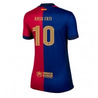 Camisa de time de futebol Barcelona Ansu Fati #10 Replicas 1º Equipamento Feminina 2024-25 Manga Curta